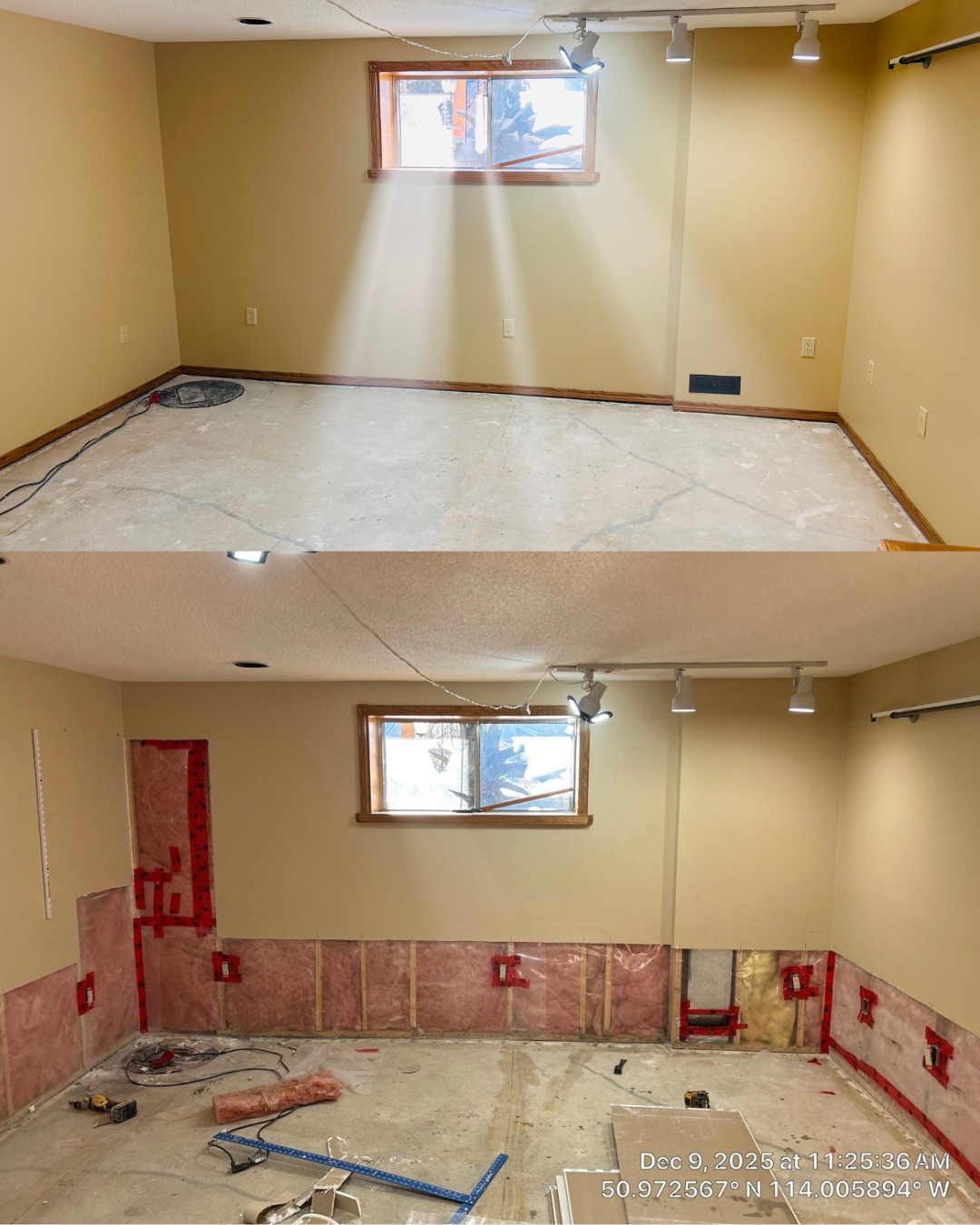 Basement Wall Repair & Renovation Prep in Calgary