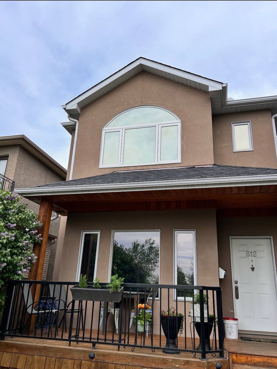 Finished window replacement and stucco repair Calgary